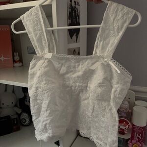 Elegant White Lace Women Top